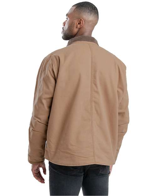 Berne Apparel J58T Men's Tall Vintage Washed Sherpa-Lined Work Jacket