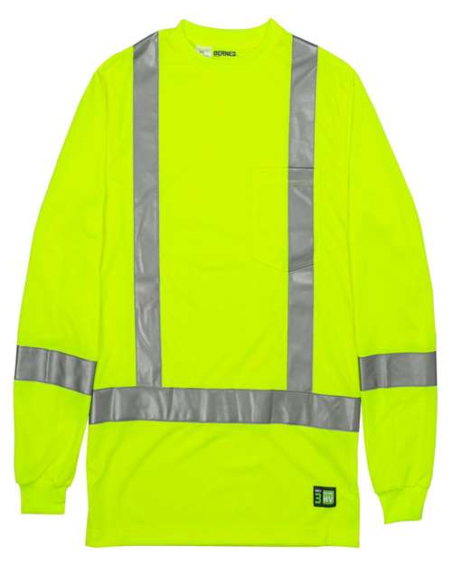 Berne Apparel HVK013T Men's Tall Hi-Vis Class 3 Performance T-Shirt