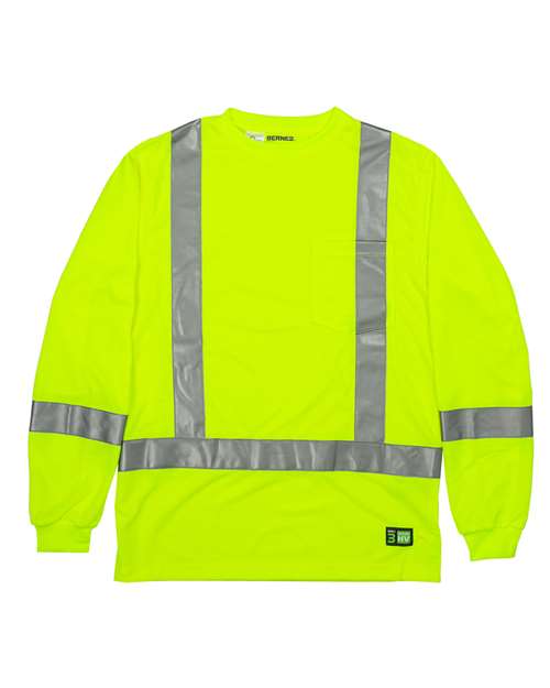 Berne Apparel HVK013 Men's Hi-Vis Class 3 Performance Pocket T-Shirt