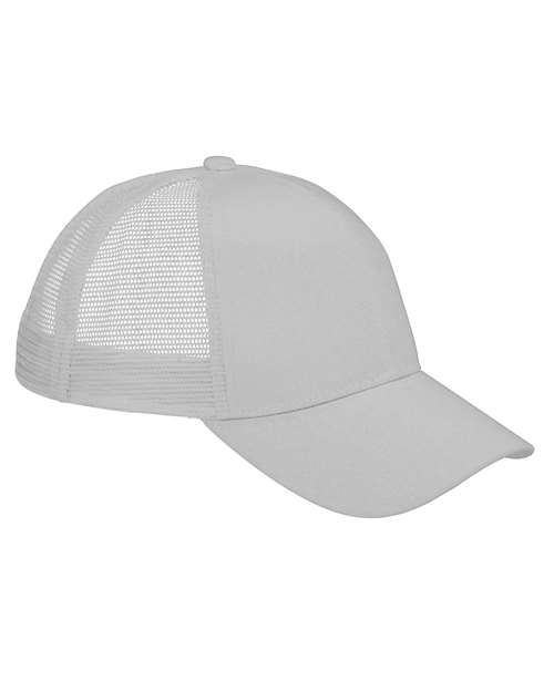 Big Accessories BX019 Twill Front Trucker Cap