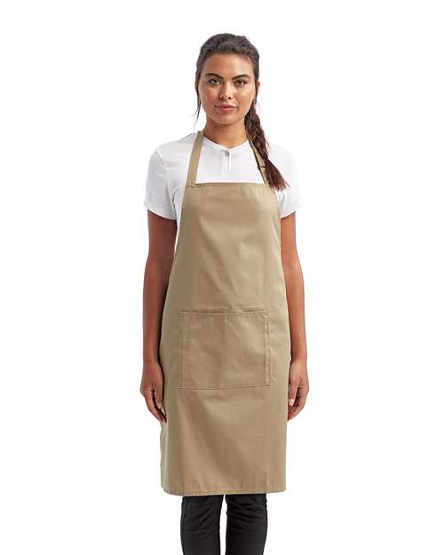 Artisan Collection by Reprime RP154 Recycled Pocket Bib Apron