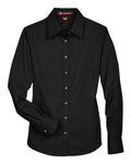 Harriton M500W Women's Easy Blend™ Twill Dress Shirt with Stain-Release