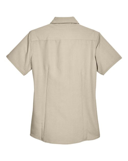 Harriton M560W Women's Barbados Textured Camp Shirt