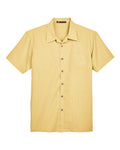 Harriton M560 Men's Barbados Textured Camp Shirt