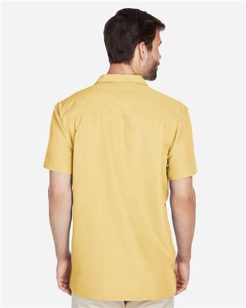 Harriton M560 Men's Barbados Textured Camp Shirt