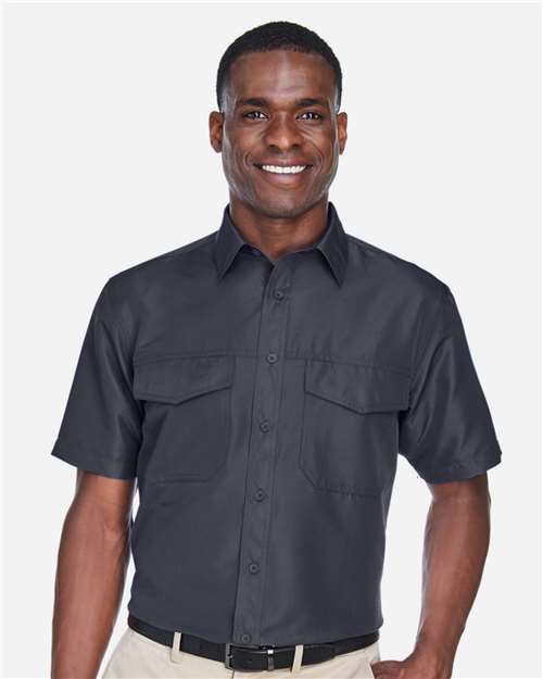 Harriton M580 Men's Key West Short Sleeve Performance Staff Shirt