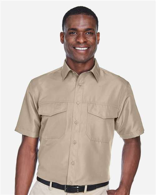 Harriton M580 Men's Key West Short Sleeve Performance Staff Shirt