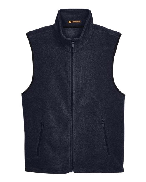 Harriton M985 Unisex Fleece Full-Zip Vest