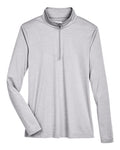 Team 365 TT31HW Women's Zone Sonic Heather Performance Quarter-Zip Pullover