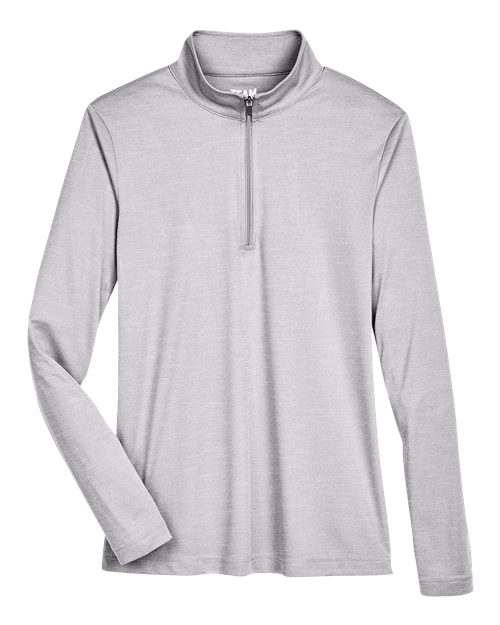 Team 365 TT31HW Women's Zone Sonic Heather Performance Quarter-Zip Pullover