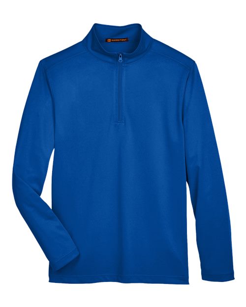 Harriton M748 Men's Advantage Snag Protection Plus Quarter-Zip Pullover
