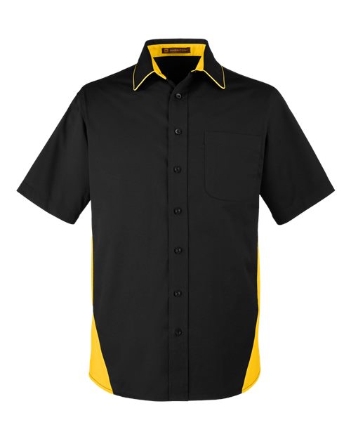 Harriton M586 Men's Flash IL Colorblock Shirt