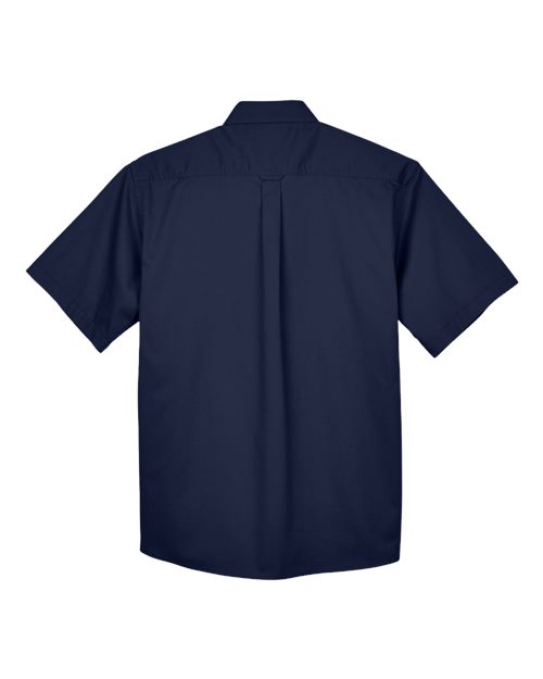 Harriton M500S Men's Easy Blend™ Twill Dress Shirt with Stain-Release