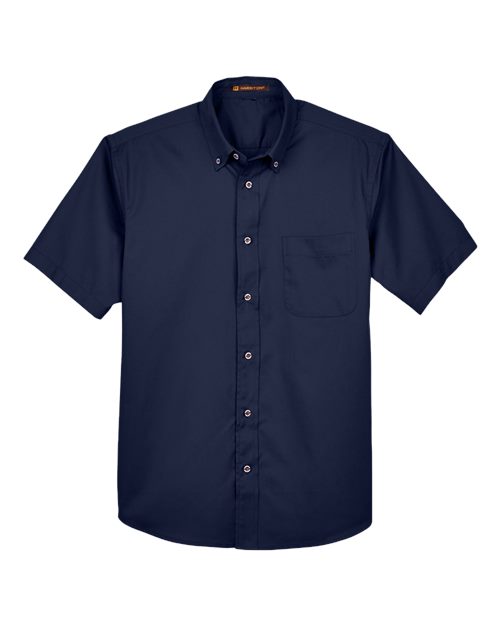 Harriton M500S Men's Easy Blend™ Twill Dress Shirt with Stain-Release