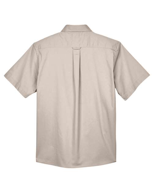 Harriton M500S Men's Easy Blend™ Twill Dress Shirt with Stain-Release