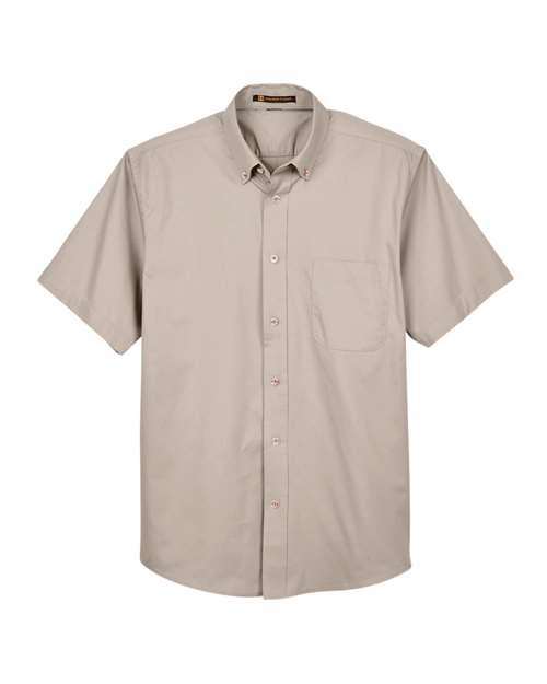 Harriton M500S Men's Easy Blend™ Twill Dress Shirt with Stain-Release
