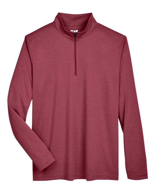 Team 365 TT31H Men's Zone Sonic Heather Performance Quarter-Zip Pullover