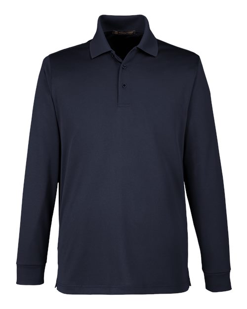 Harriton M348L Men's Advantage Snag Protection Plus IL Long Sleeve Polo
