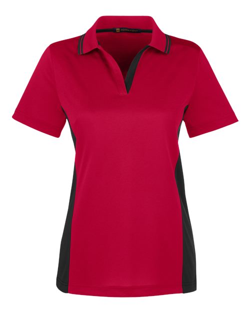 Harriton M386W Women's Flash Snag Protection Plus IL Colorblock Polo