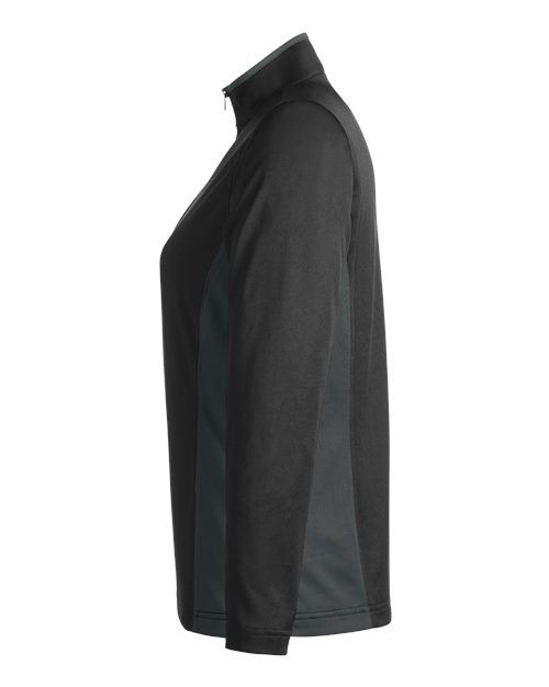 Harriton M786W Women's Flash Snag Protection Plus IL Colorblock Quarter-Zip Pullover
