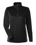Harriton M786W Women's Flash Snag Protection Plus IL Colorblock Quarter-Zip Pullover