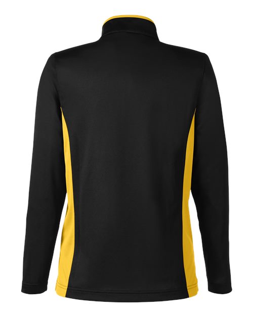 Harriton M786W Women's Flash Snag Protection Plus IL Colorblock Quarter-Zip Pullover