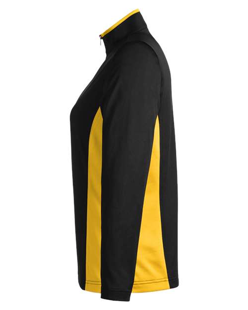 Harriton M786W Women's Flash Snag Protection Plus IL Colorblock Quarter-Zip Pullover