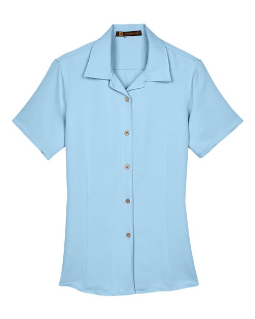 Harriton M570W Women's Bahama Cord Camp Shirt