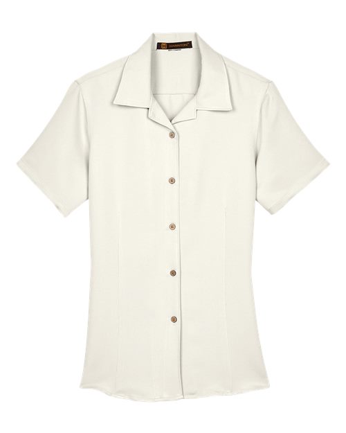 Harriton M570W Women's Bahama Cord Camp Shirt