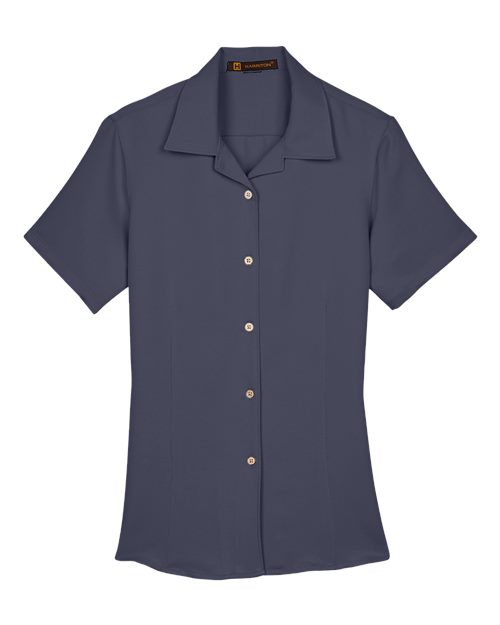Harriton M570W Women's Bahama Cord Camp Shirt