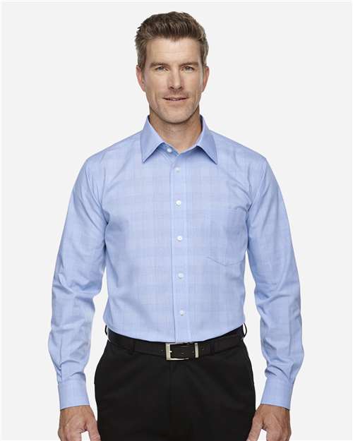 Devon & Jones DG520 Men's Crown Collection® Glen Plaid Woven Dress Shirt