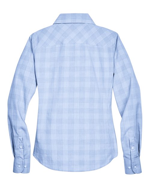 Devon & Jones DG520W Women's Crown Collection® Glen Plaid Woven Dress Shirt