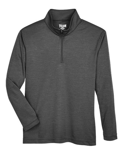 Team 365 TT31HY Youth Zone Sonic Heather Performance Quarter-Zip Pullover