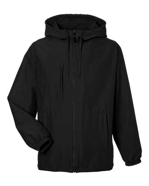 Harriton M73 Unisex Flex Twill Hooded Jacket
