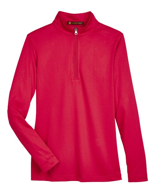 Harriton M748W Women's Advantage Snag Protection Plus Quarter-Zip Pullover