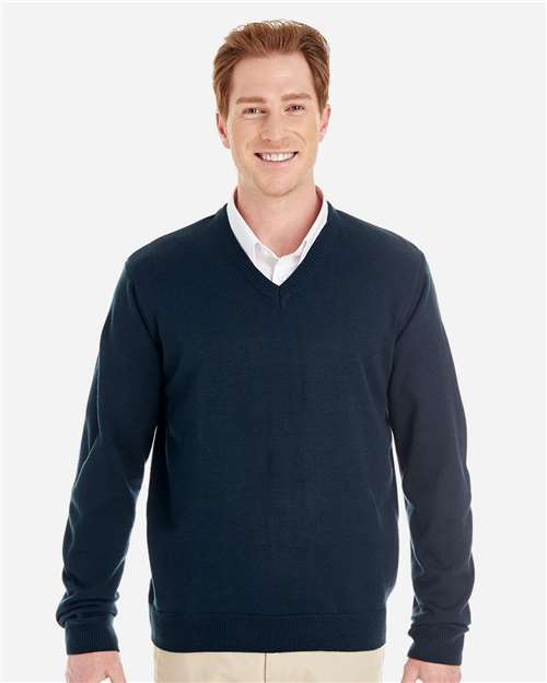Harriton M420 Men's Pilbloc™ V-Neck Sweater