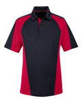 Harriton M385 Men's Advantage Snag Protection Plus IL Colorblock Polo