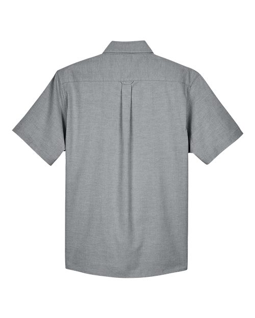 Harriton M600S Men's Oxford Short Sleeve with Stain-Release