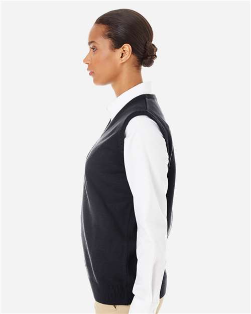 Harriton M415W Women's Pilbloc™ V-Neck Sweater Vest