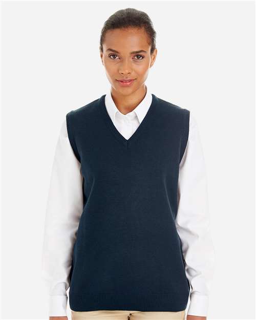 Harriton M415W Women's Pilbloc™ V-Neck Sweater Vest