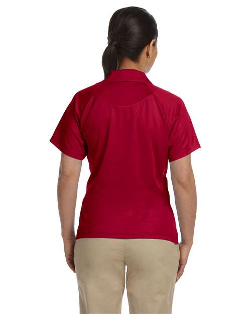 Harriton M374W Women's Polytech Mesh Insert Polo