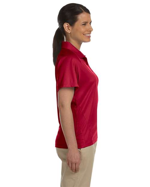 Harriton M374W Women's Polytech Mesh Insert Polo