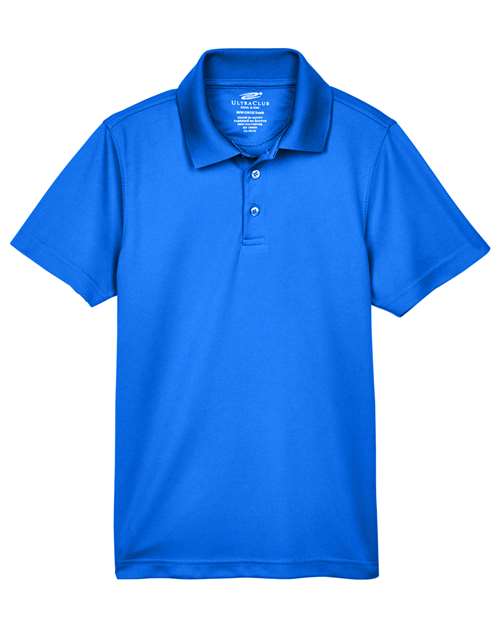 UltraClub 8210Y Youth Cool & Dry Mesh Piqué Polo