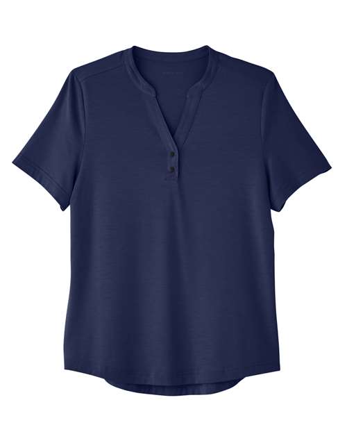 North End NE100W Women's JAQ Snap-Up Stretch Performance Polo