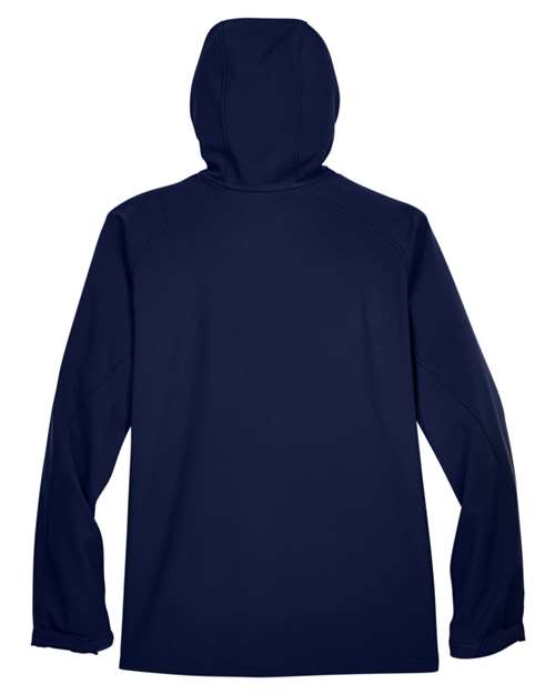 North End 88166 Men's Prospect Two-Layer Fleece Bonded Soft Shell Hooded Jacket