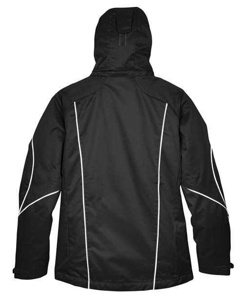 North End 78196 Women's Angle 3-in-1 Jacket with Bonded Fleece Liner