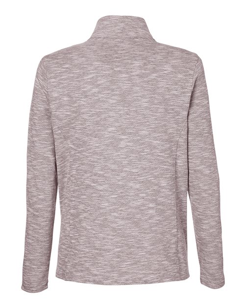 North End NE415W Women's Eclipse Jacquard Quarter-Zip Pullover