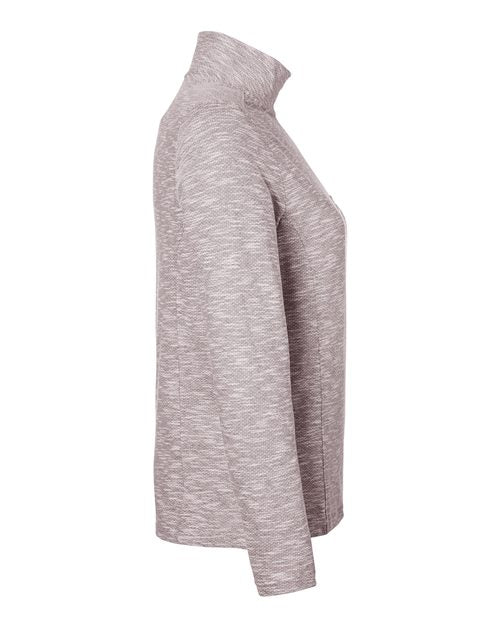 North End NE415W Women's Eclipse Jacquard Quarter-Zip Pullover