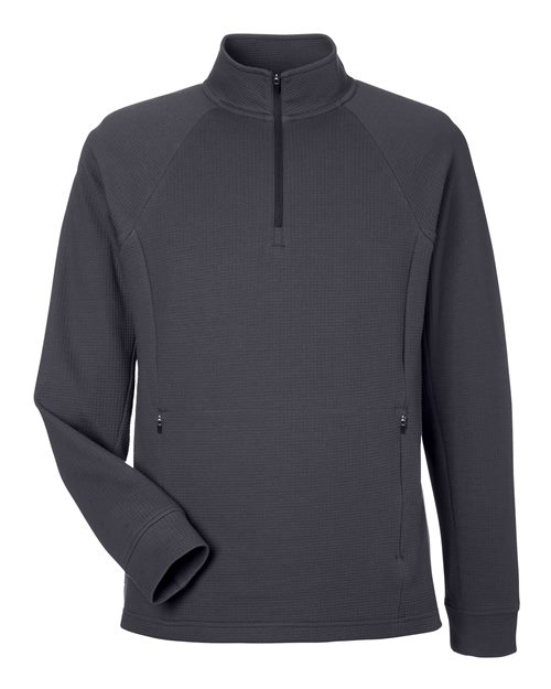 North End NE200 Men's Rhythm Waffle Quarter-Zip Pullover
