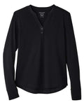 North End NE400W Women's JAQ Stretch Performance V-Neck Snap Pullover